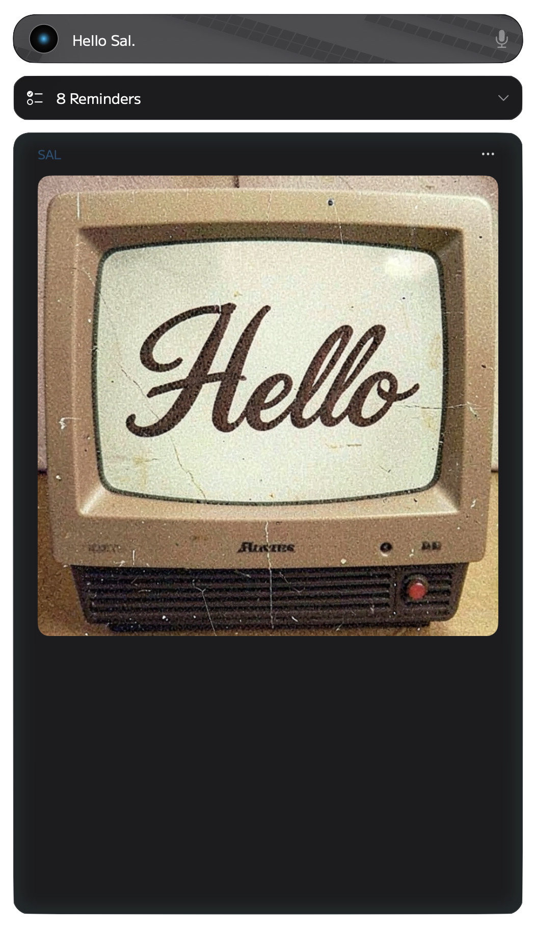 Sal's chat interface floating gracefully on the macOS desktop